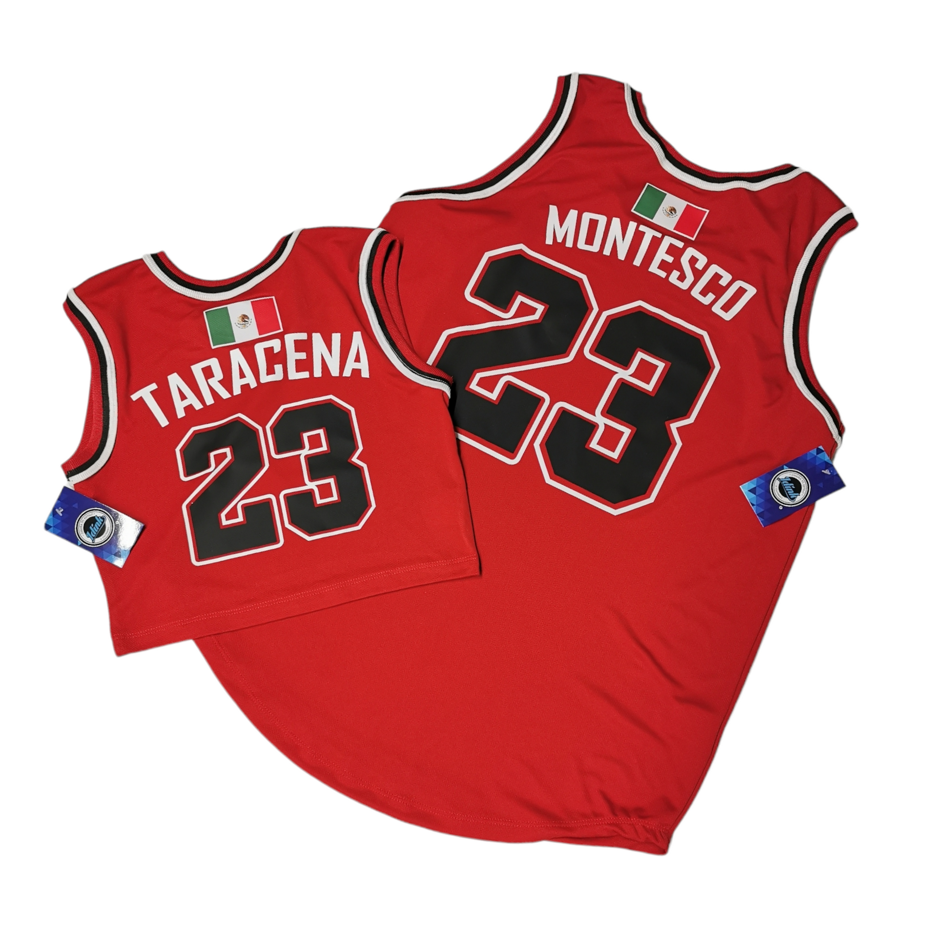 basquet bulls hombre rojo