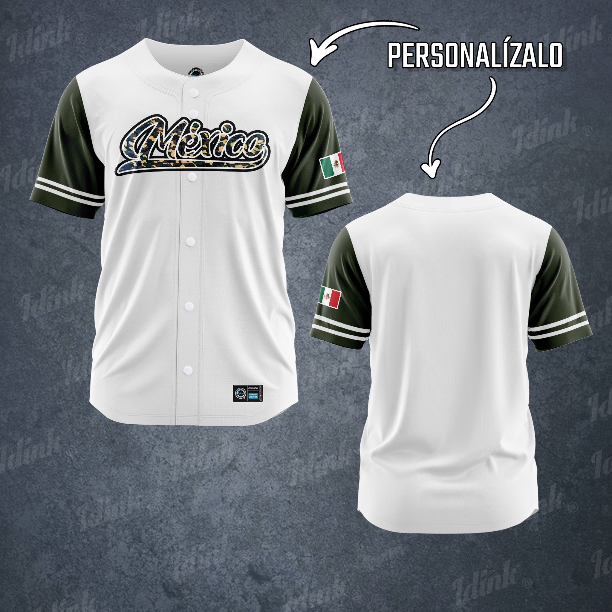Jersey Béisbol México Camu Idink Clothing