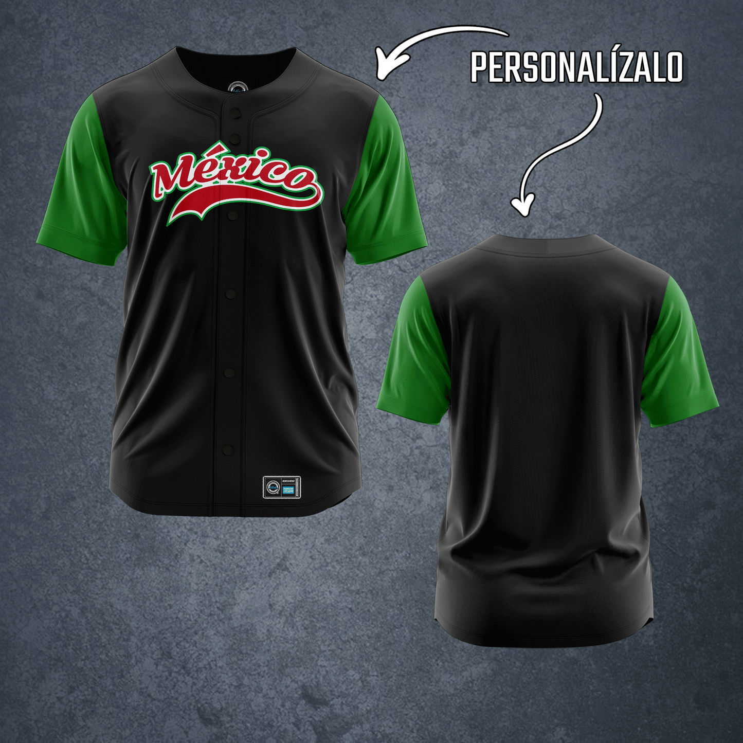 Jersey Beisbol Mexico Black
