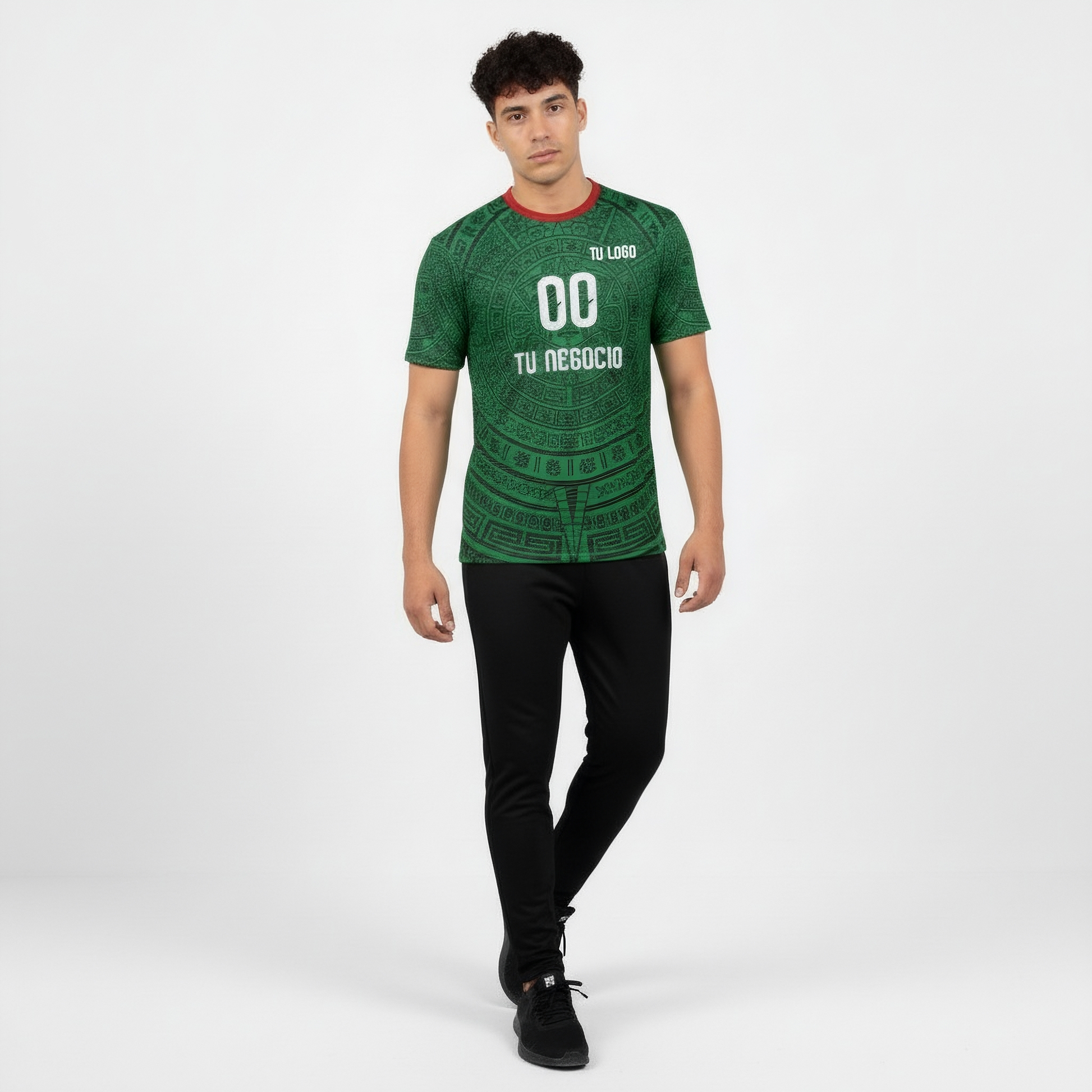playera mexico verde personalizable