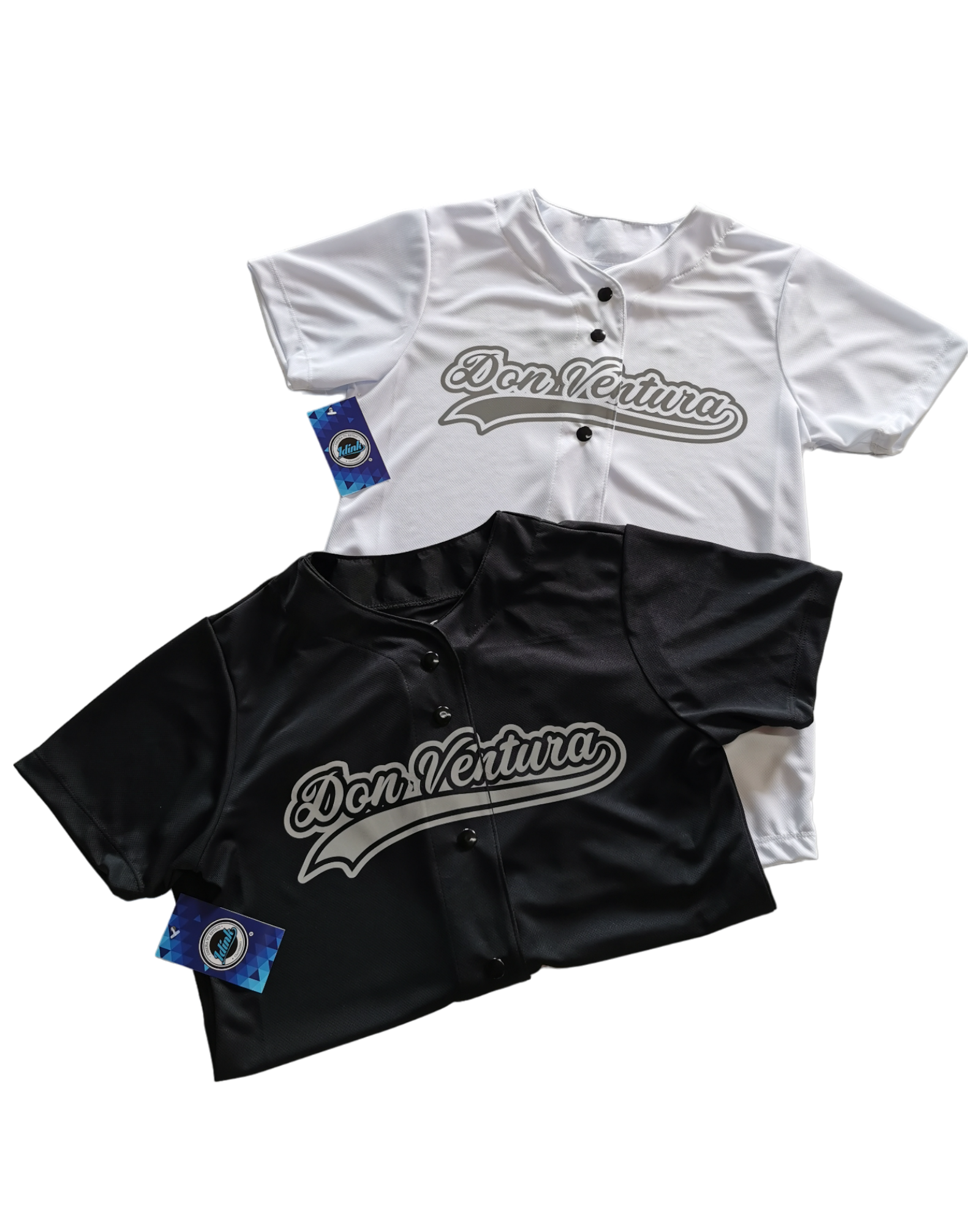 jersey beisbol blanco y negro
