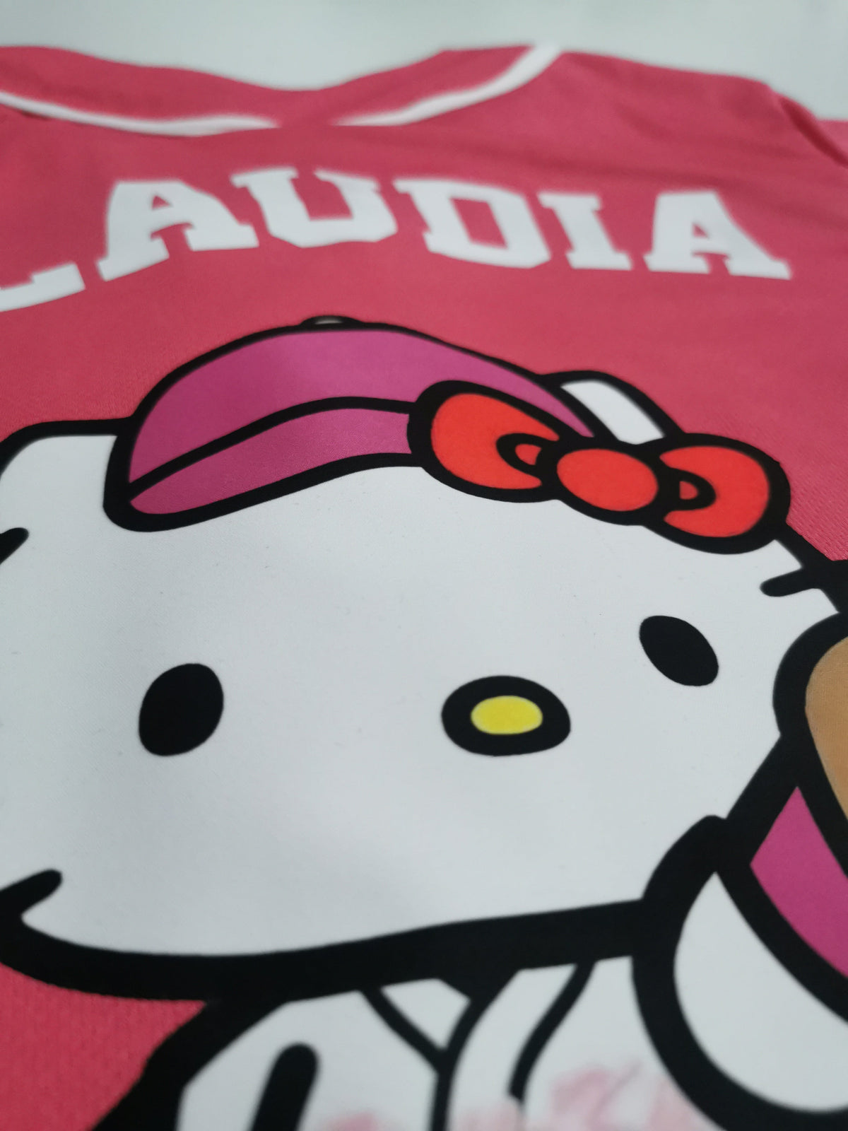 jersey beisbol rosa personalizable