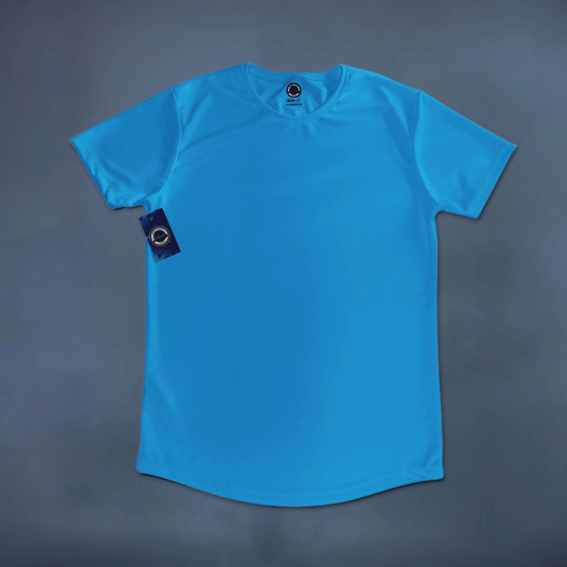 playera deportiva azul