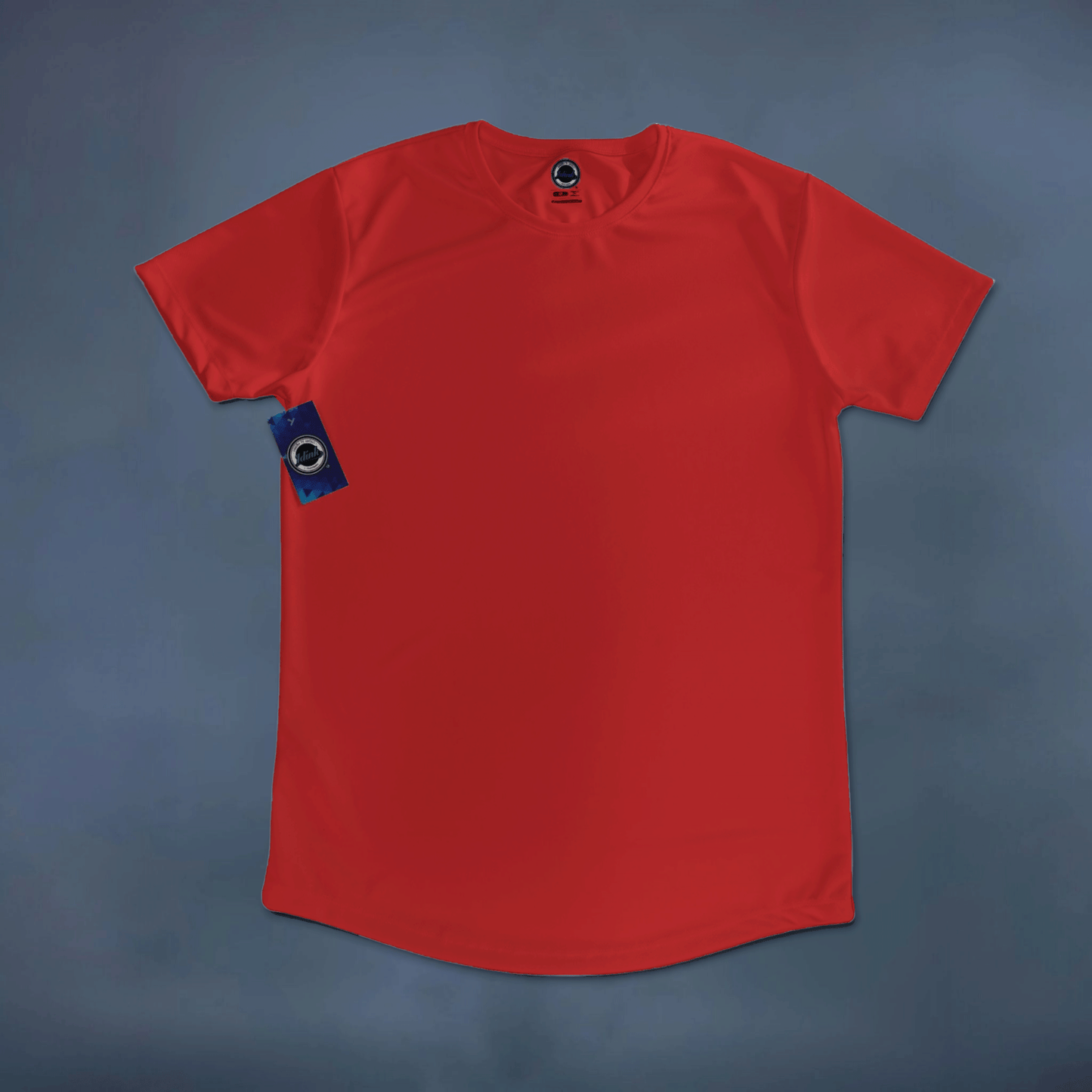 playera deportiva manga corta roja