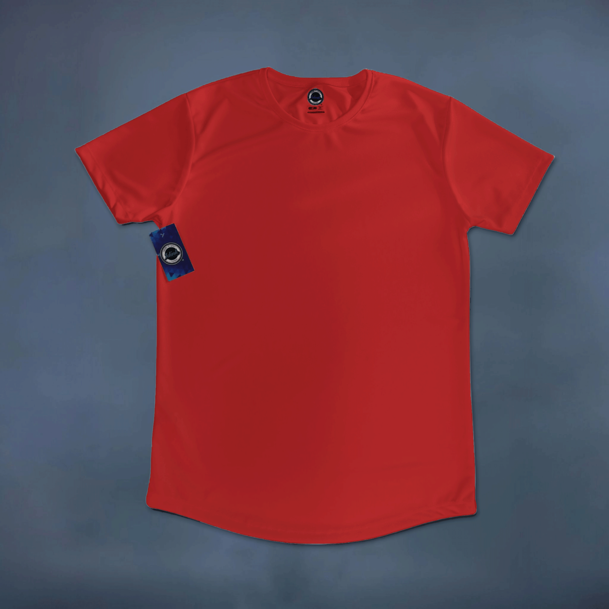 playera deportiva manga corta roja