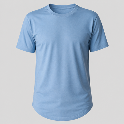 playera para hombre larga azul 