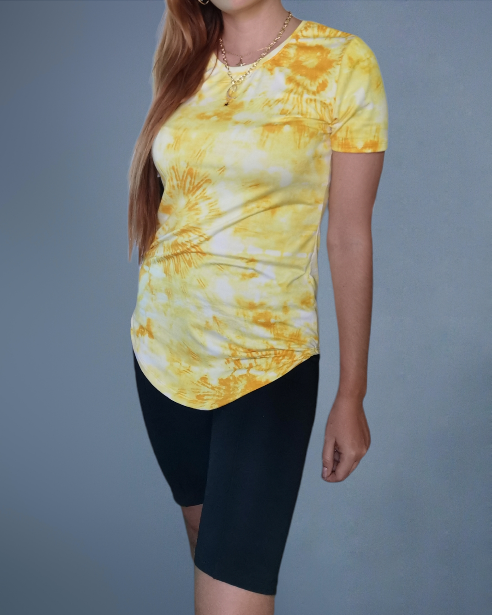 blusa tye dye amarillo dama