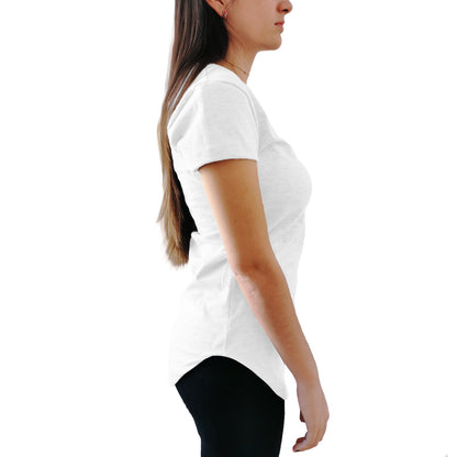 Blusa Long Fit Swag Dama Blanca