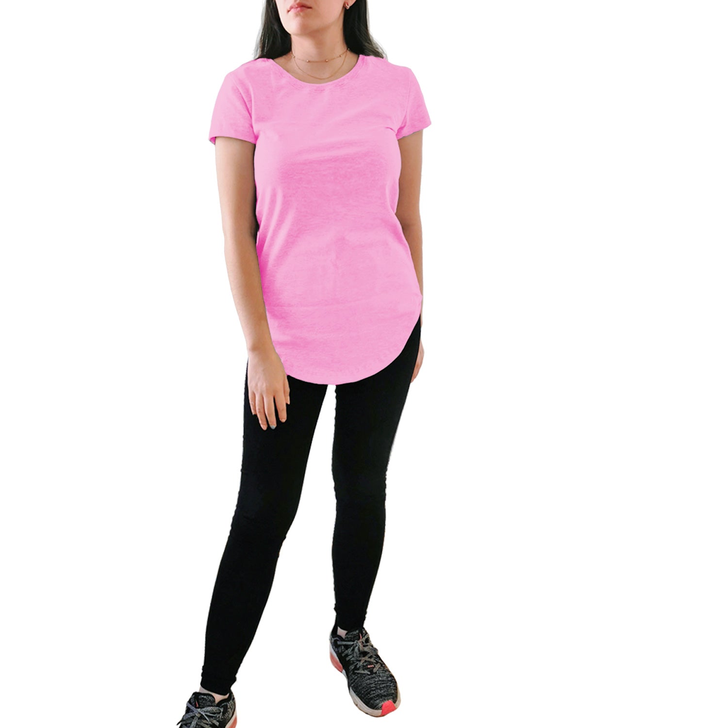 camiseta dama rosa pastel