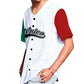 jersey beisbol camisola mexico blanco verde rojo personalizado