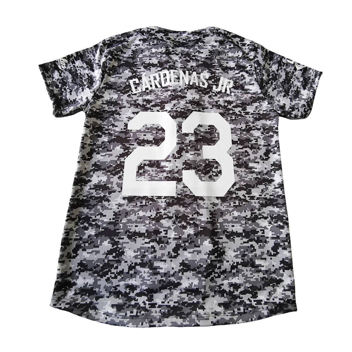 jersey beisbol gris personalizable
