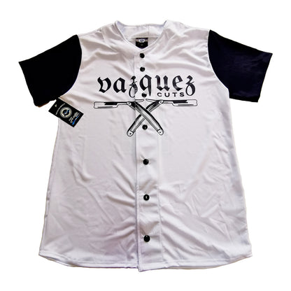 jersey blanco y negro hombre personalizado beisbol softbol