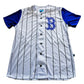 jersey camisola beisbol rayas blanco azul