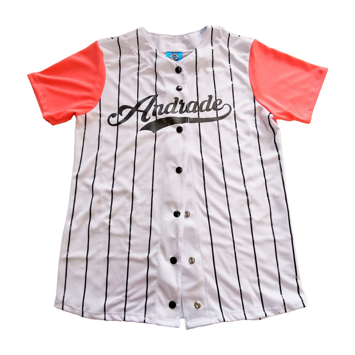 jersey camisola beisbol rayas blanco y rosa