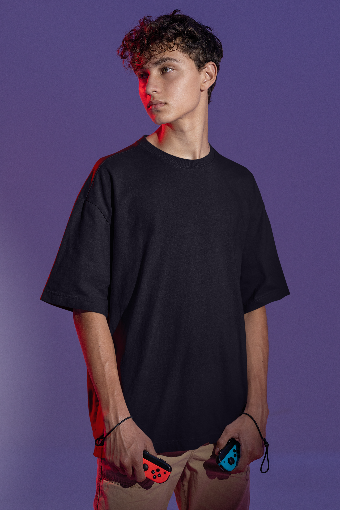 Playeras oversize hombre sales