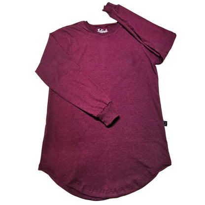 Playera Long Fit Swag Curva Manga Larga Tinta