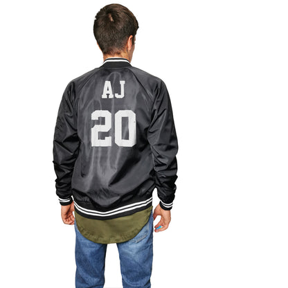 chamarra negra hombre personalizable