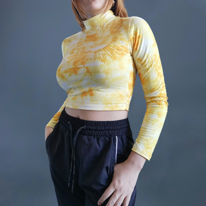 camiseta corta tye dye dama