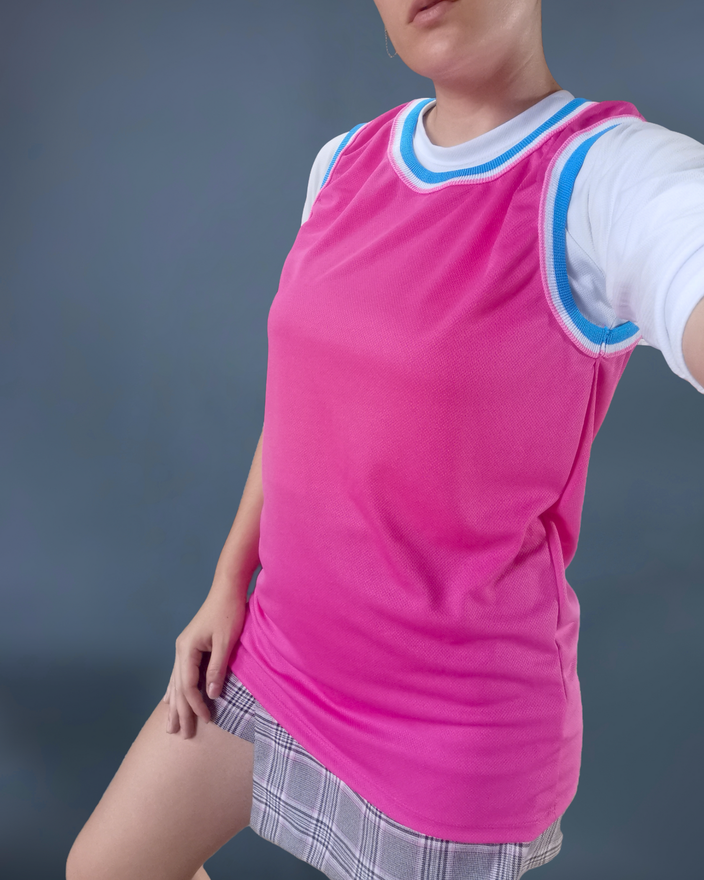 jersey basquetbol rosa dama
