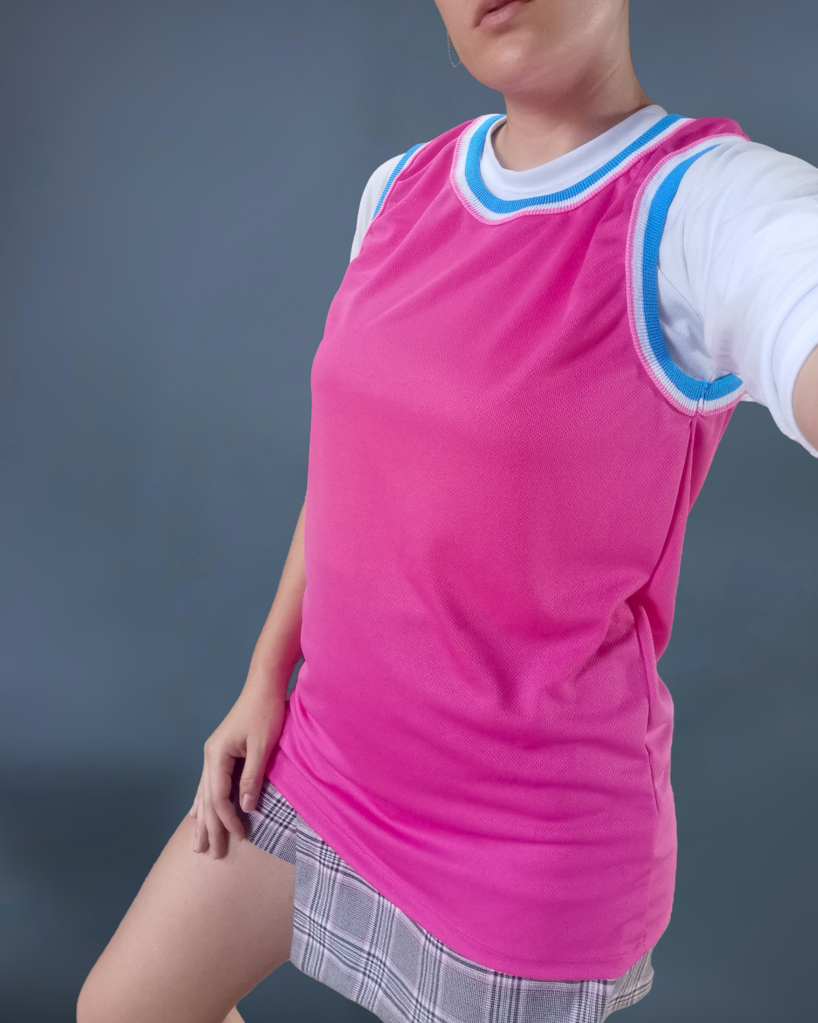 jersey basquetbol rosa dama