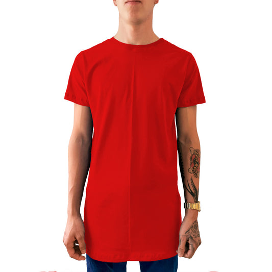 Playera Long Fit Swag Recta Roja