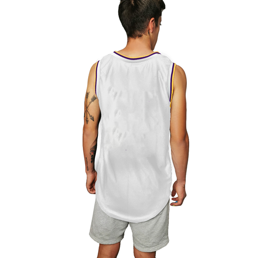 jersey lakers blanco basquetbol