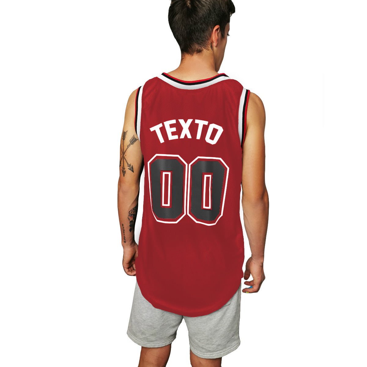 jersey bulls rojo hombre